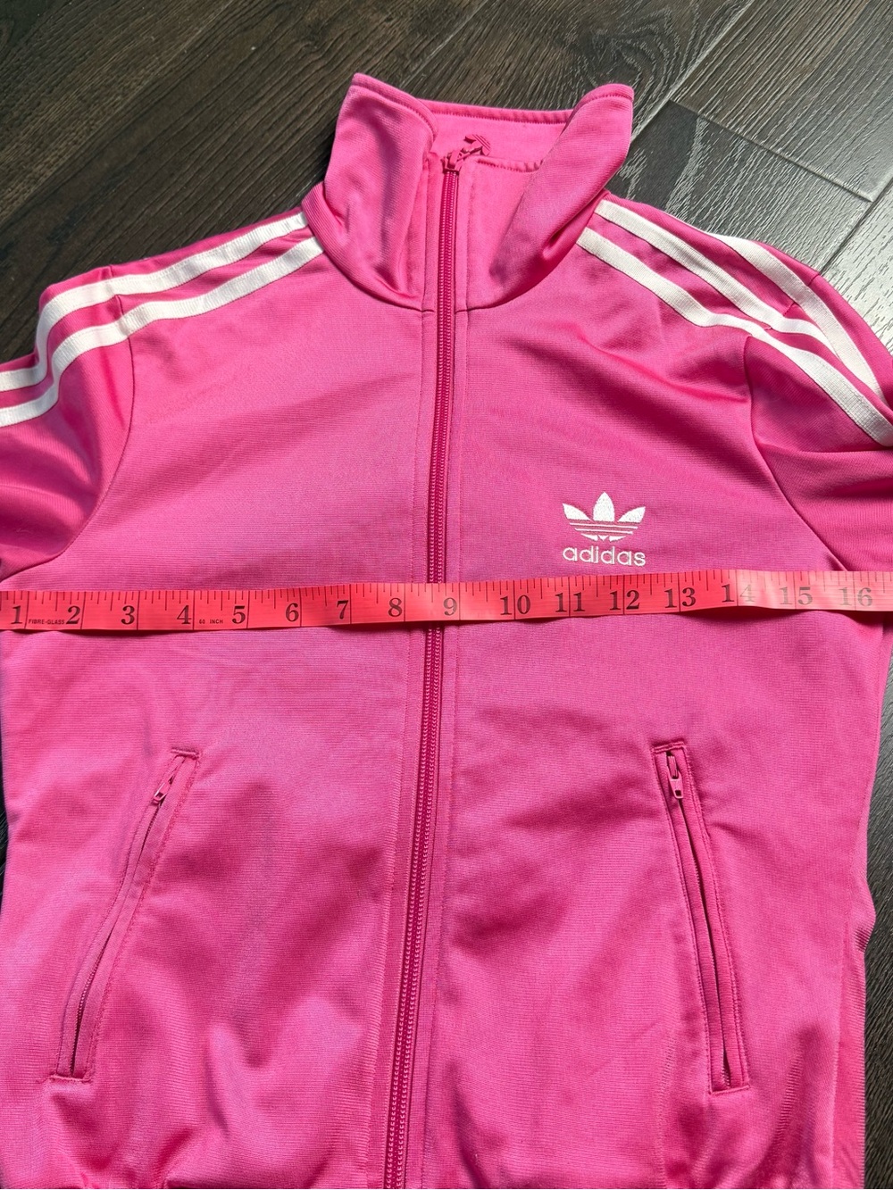 Adidas Women's Pink Trefoil Jacket Size XS - Picture 4 of 7